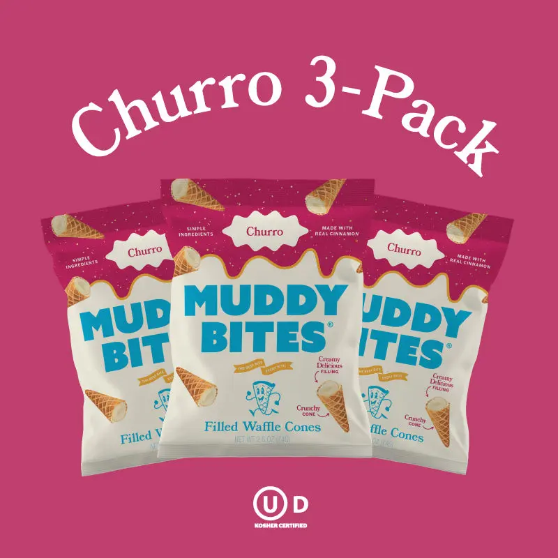 MUDDY BITES 3-PACK: Churro - 2.6oz