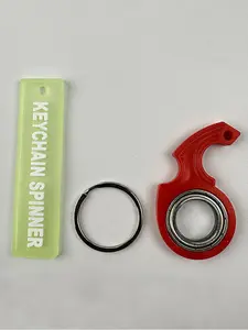 1 Piece 2nd Generation Fidget Spinner Keychain, Anti-Anxiety Toy for Stress Relief and Spinning, Sensory Fidget Keychain, Anxiety Relief Products, Stress Relief Tools