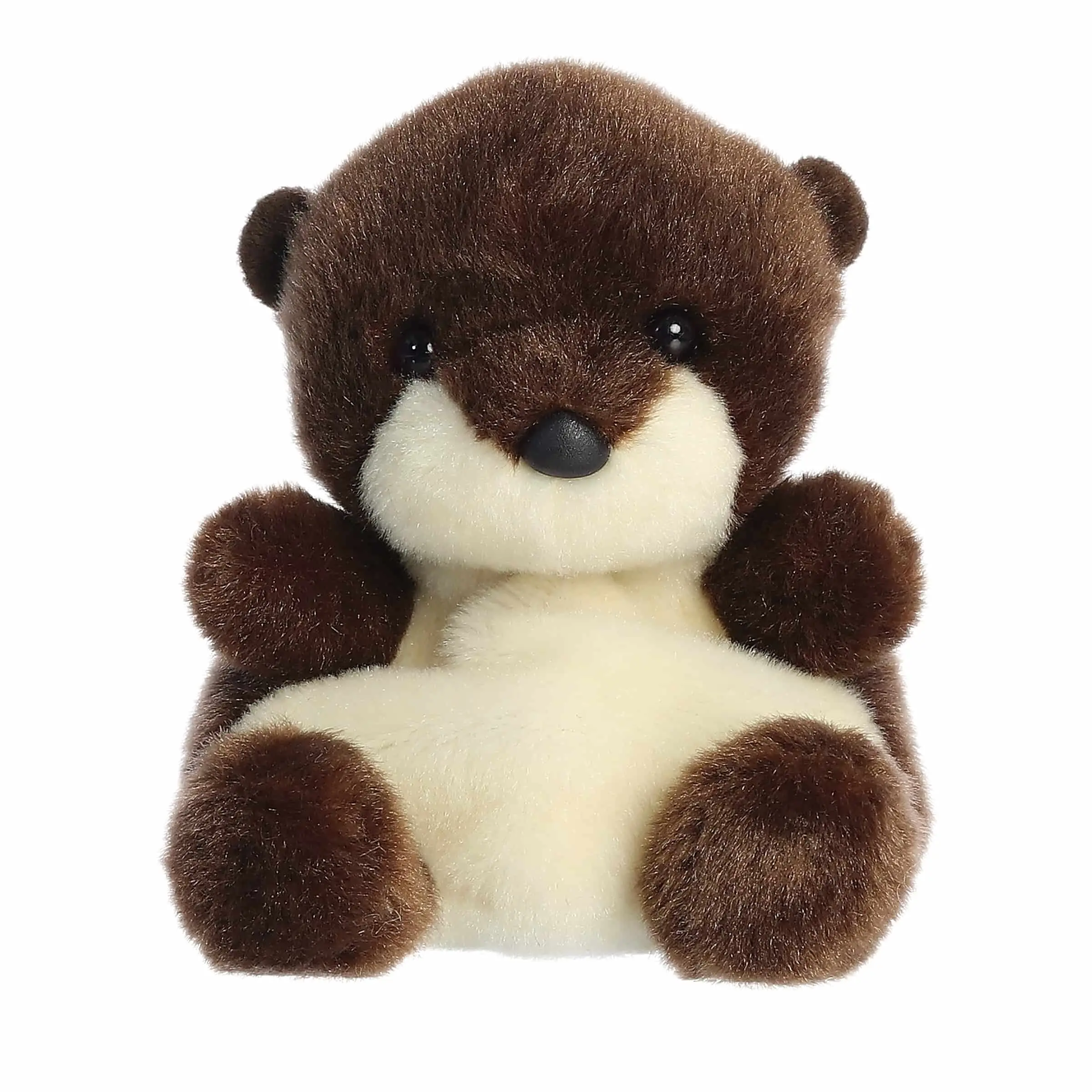 Palm Pals Adorable Elena River Otter 5 inch Brown Mini Soft Plush Collectable Stuffed Animal