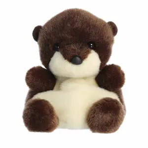 Palm Pals Adorable Elena River Otter 5 inch Brown Mini Soft Plush Collectable Stuffed Animal