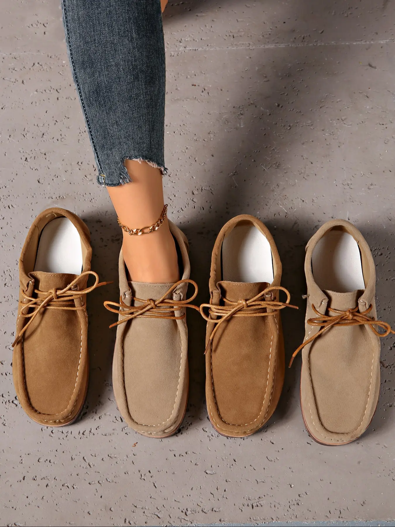 Women's Comfortable Slip-On, Flat Causal Shoes, Breathable Flats, Casual Flat Footwear, Breathable Low-Top Moccasins with Arch Support, Perfect for Walking & Driving