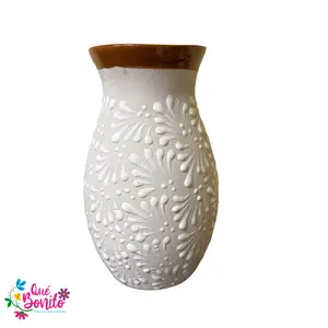 Floral Vase Hand Crafted Water Resistant
