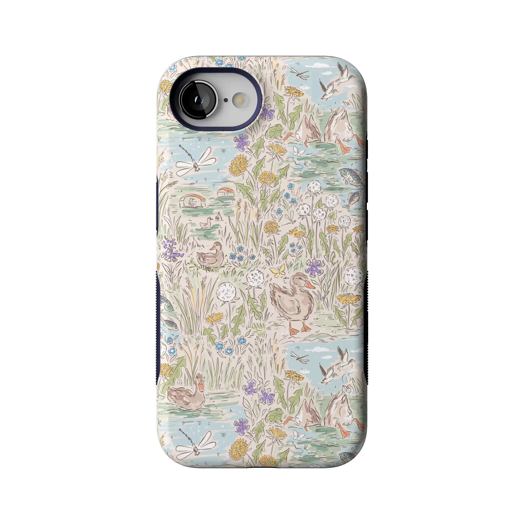 Casely The Waddle Path Floral Duck Pond Bold MagSafe Smartphone Case, Handheld Cellphone Protection Accessory