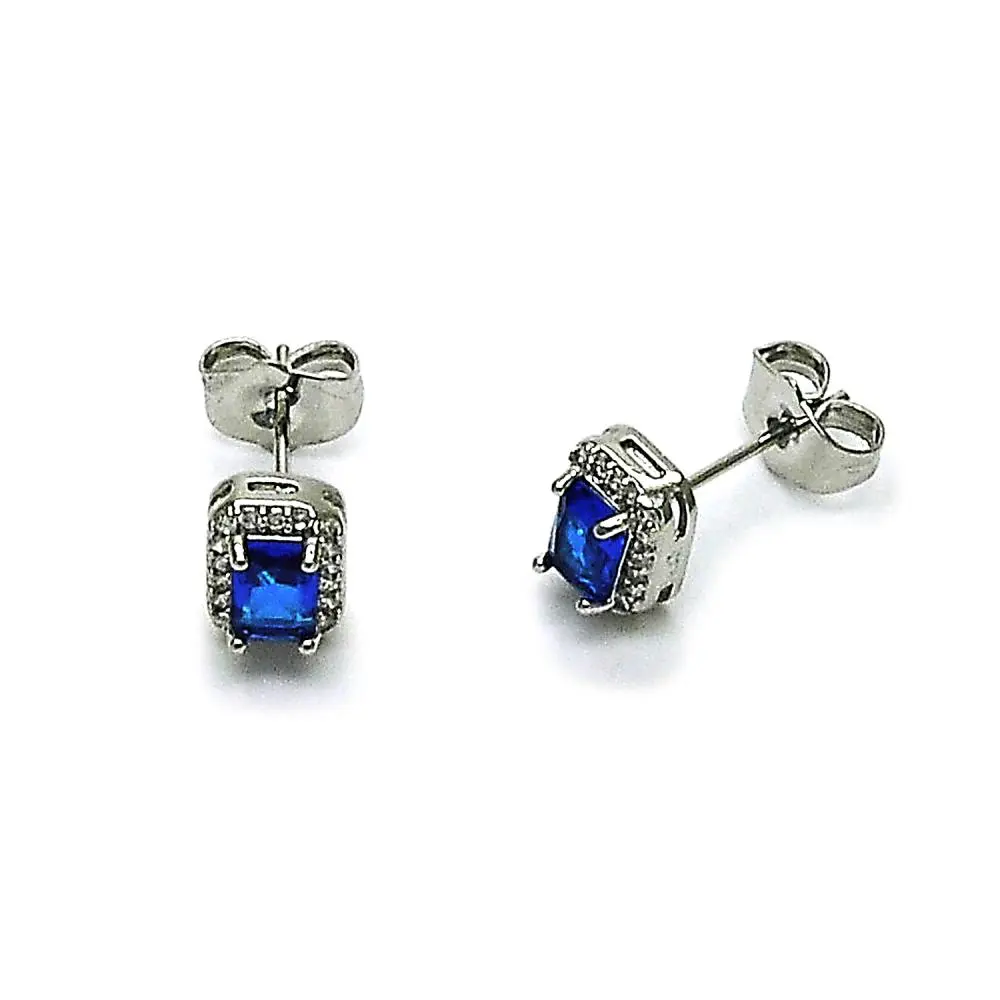 Gold filled sapphire stud earrings