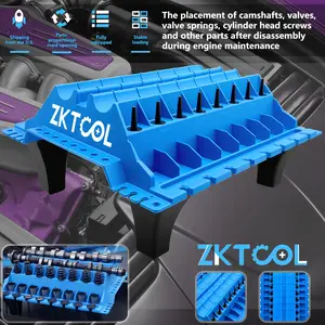 Automobile engine parts placement tool, engine cylinder head assembly organizer valve standing tool, gift for father, DIY