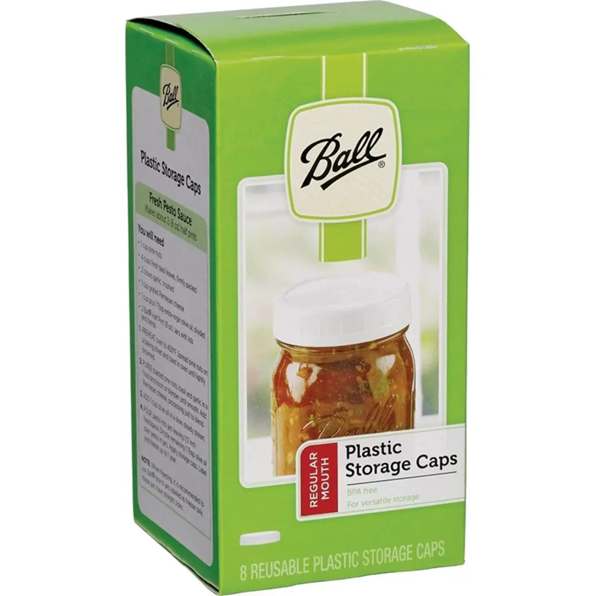 Jarden Home Brands 8431090 Plastic Regular Mouth Reusable Bottle Cap for Storage Bottles & Jars
