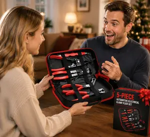Fuel injector and ignition coil connector disconnect pliers set, durable carbon steel automotive electrical disconnect tool kit suitable for electrical connectors, hoses, and sensors, professional automotive disconnect pliers car