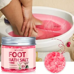 ROZINO Foot Soak Detox Salt - Foot Soaking Salts for Dry Cracked Feet with Tea Tree Oil and Lavender Oil, Foot Bath, Pedicure Soak, Great for Men and Women, Athletes