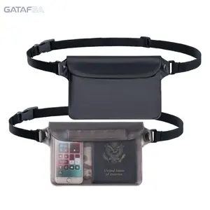 1/2-Pack Waterproof Phone Pouch, Adjustable Waist Strap Dry Bag with Touch-Sensitive Screen, Ideal for Swimming, Kayaking, Outdoor Water Sports