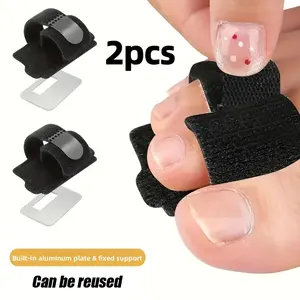 Adjustable Hammer Toe Protectors, Curled Toe Support, Bent Toe Bandage, Unisex Foot Care, 2pcs, Fits Curling Toes, Hammered Toes