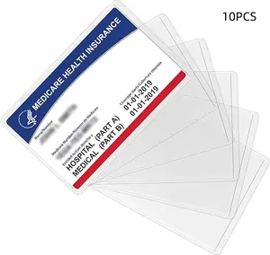 20 Pack New Medicare Card Protector Sleeve/Social Security Card Protector Sleeves/Credit Card Holder,31 Mil Soft Clear Card Sleeves for Waterproof SSN Card Protector/Credit Card Cover
