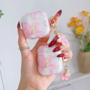 Pink Stylish Floral Protective CaseCompatible with Apple AirPods 4 and AirPods Pro 3 (New Wireless Bluetooth Earphones)