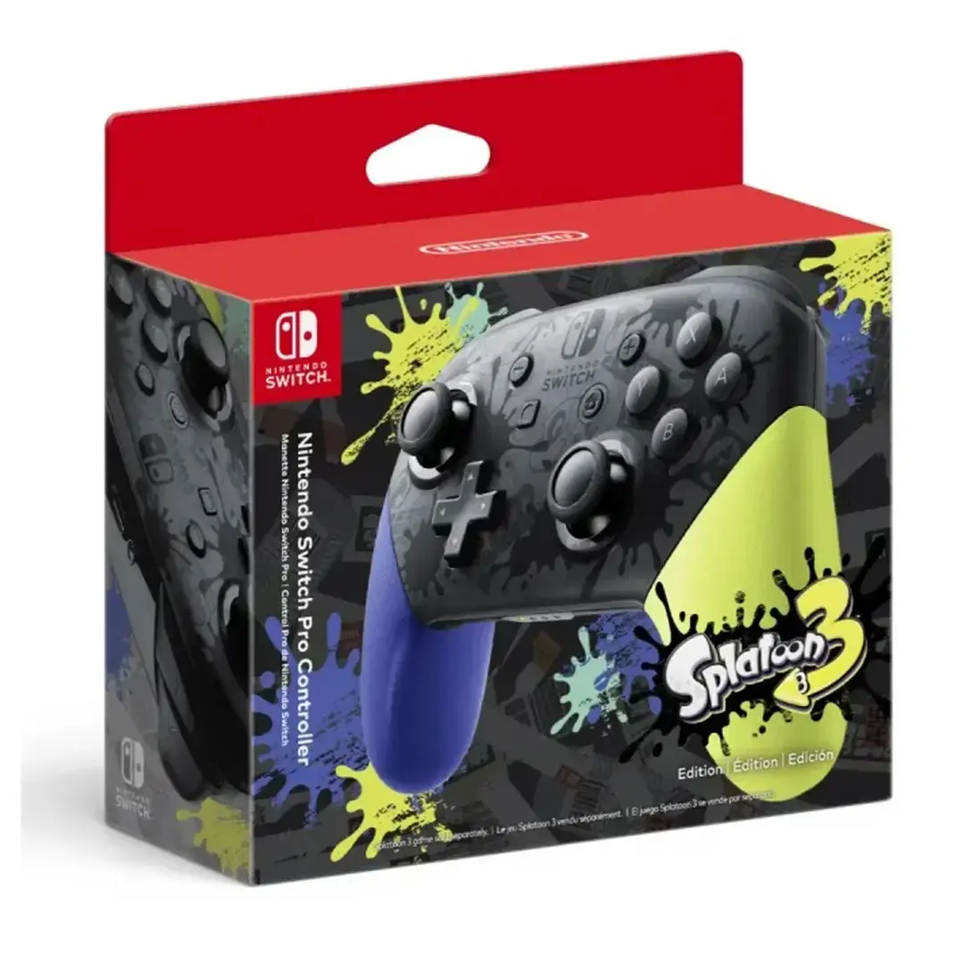 Nintendo Switch Pro Controller Splatoon 3 Special Edition - Nintendo Switch Nintendo Switch Pro Controller Splatoon 3 Special Edition - Nintendo Switch