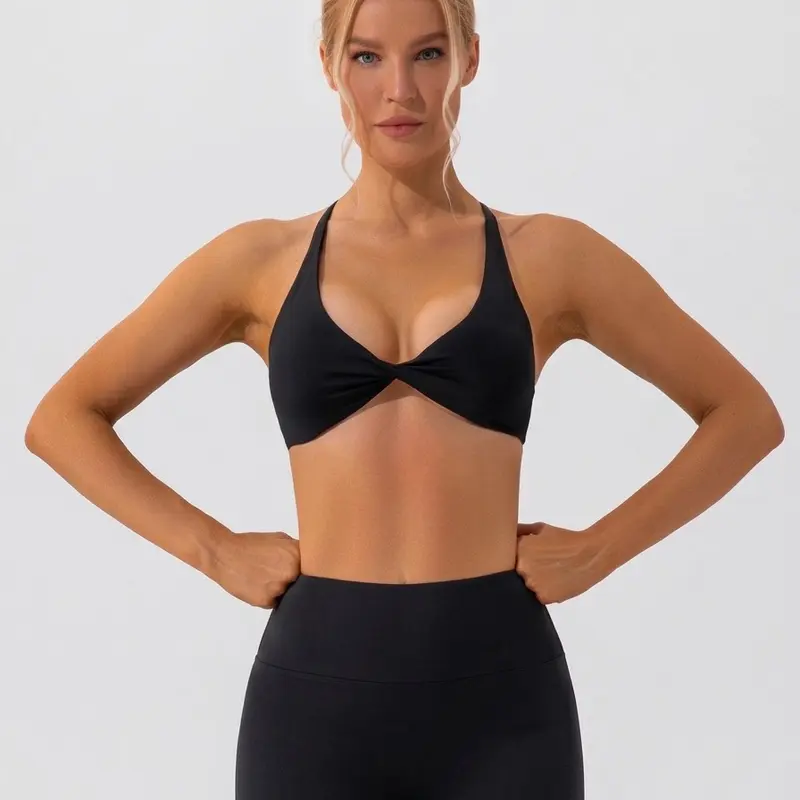 Women's Wire Free Seamless Cross Back Sports Bra Nude, 75% Polyamide Blend, Quick Dry, Lightweight, Compression, Anti Odour, Comfortable Activewear Brassiere for Yoga, Running All Seasons Daily Wear with Edgy Design & Real Support, Sports