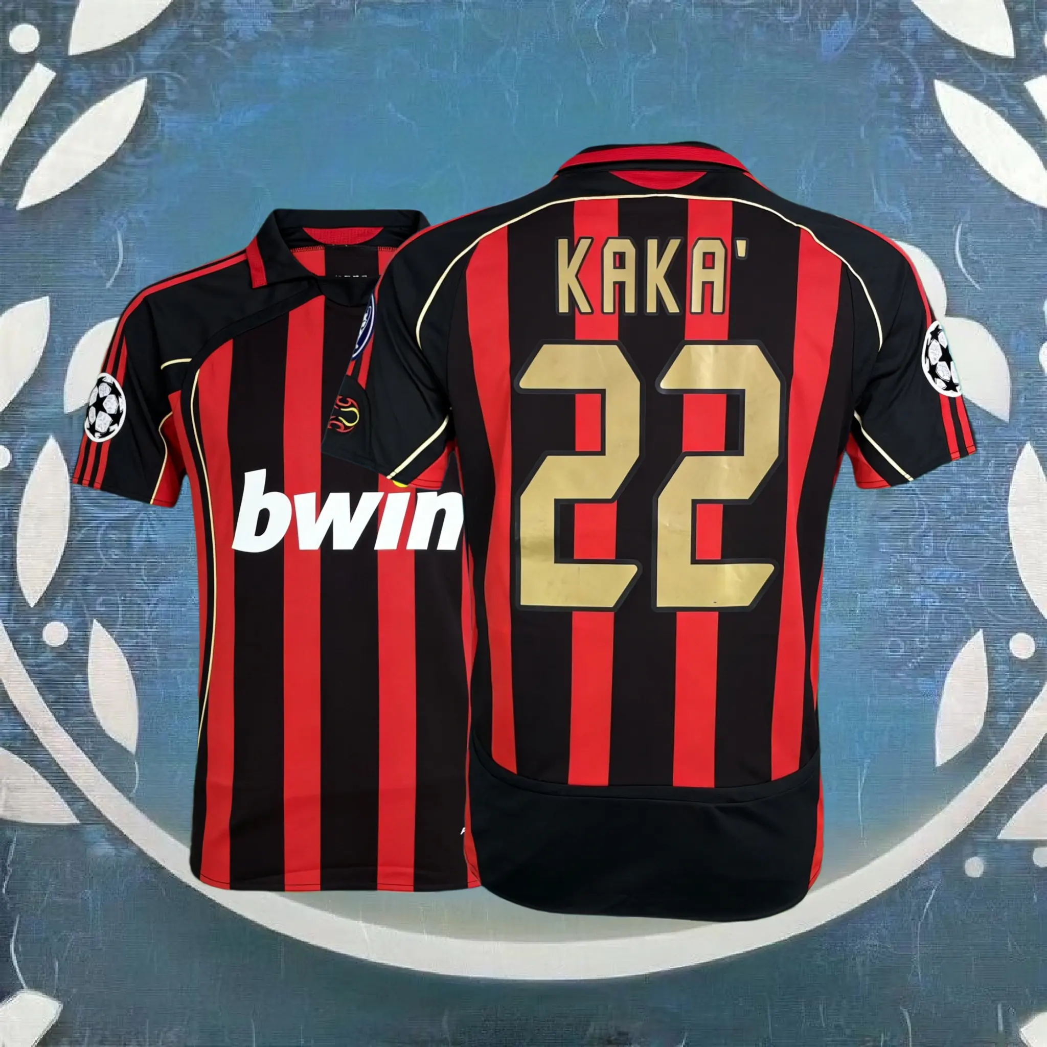 2006 2007 Retro Red Away Shirt No. 22 KakaShort-Sleeved Football Jersey 2006 2007 Retro Red Away Shirt No. 22 KakaShort-Sleeved Football Jersey