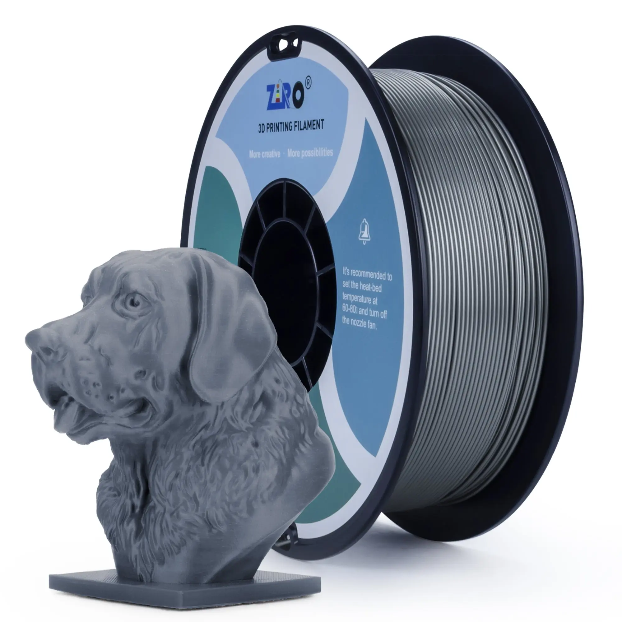 Ziro PETG 3D Printer Filament, 1.75mm Diameter, 220-260°C Nozzle Temp, Superior Strength, Impact Resistance, High Precision, 0.03mm Fine Detail, Improved Layer Adhesion, Durable Functional Prototypes (Not for Household Items)