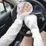 Women's Sun Care Arm Sleeves, 1 Pair Breathable Mittens, Uv Care Outdoor Driving Gloves, Quick Drying Sports Gloves for Women, Arm Cooling Cover, Cooling Arm Covers