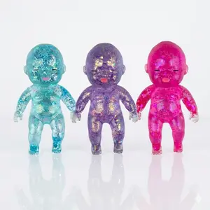 Curiosities Sugar Swaps Jumbo Baby Squishy Toy, Slow Rising Glitter Squeeze Toy for Stress Relief, Soft Sensory Fidget Toy for Kids & Adults, Cute Stretchy Collectible Squishies