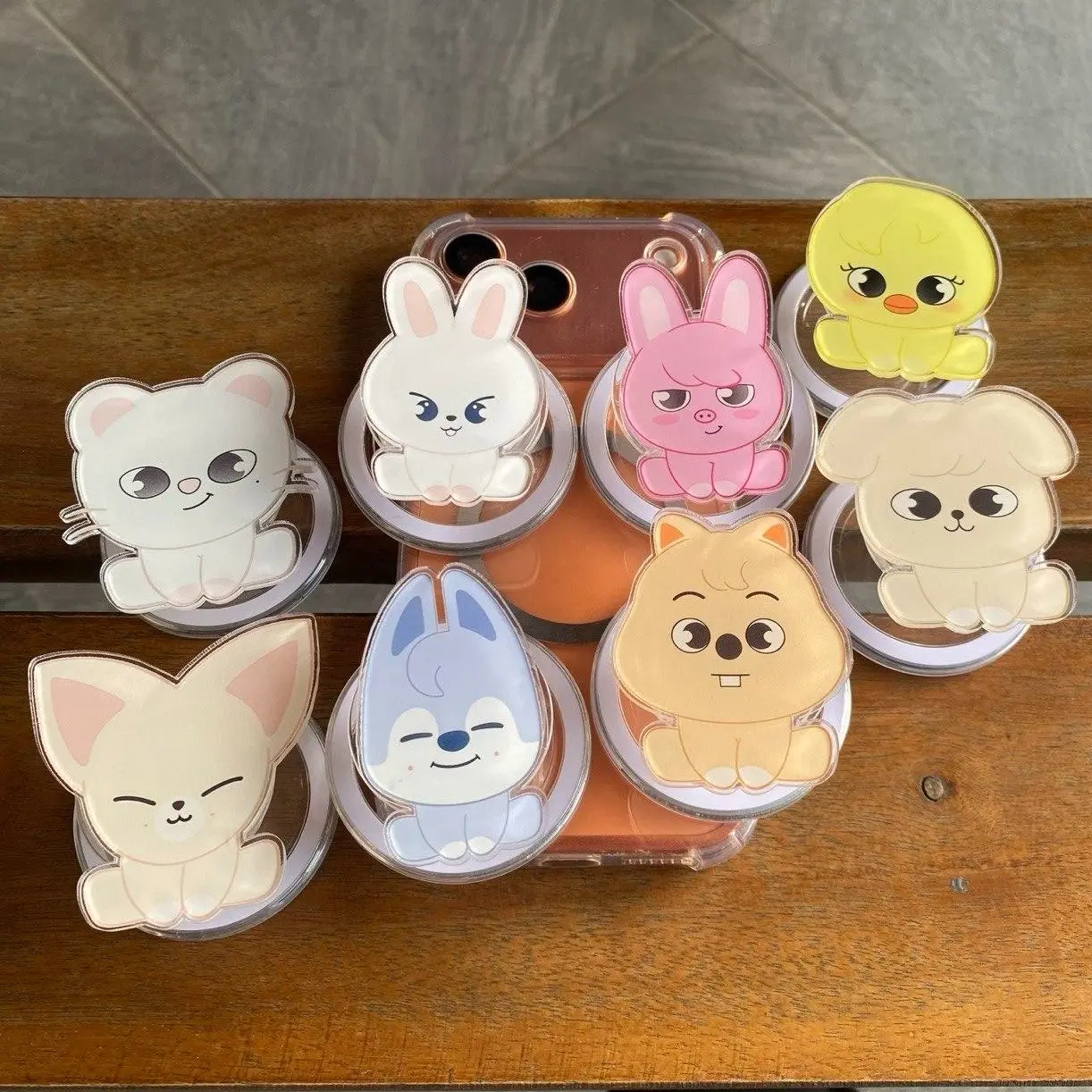 Adorable Animal Phone Grip, KPop Merch, Magsafe Grip for Stay