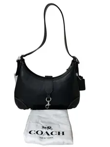 Pre-owned coach Leather Hobo Hamptons Black Hobo