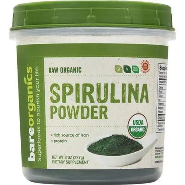 BARE ORGANICS: Organic Spirulina Powder 8 OZ BARE ORGANICS: Organic Spirulina Powder 8 OZ