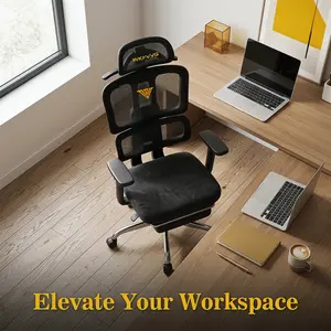【Deals for you】YUBAO Reclining Ergonomic Chair with Adjustable Backrest,Gaming Chair, Split-Back Design with Adjustable Headrest, Backrest, Lumbar Support & Armrests. 90–135° Tilt & Lock. 360° Swivel Caster. Suitable for Home, Office, Gaming Room
