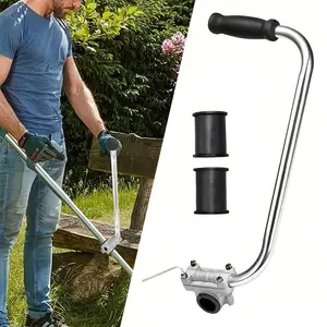 Ergonomic Trimmer Handle with Stand Clip, Extendable Weed Wiper Handle, Ideal for Landscaping and Gardening Tools