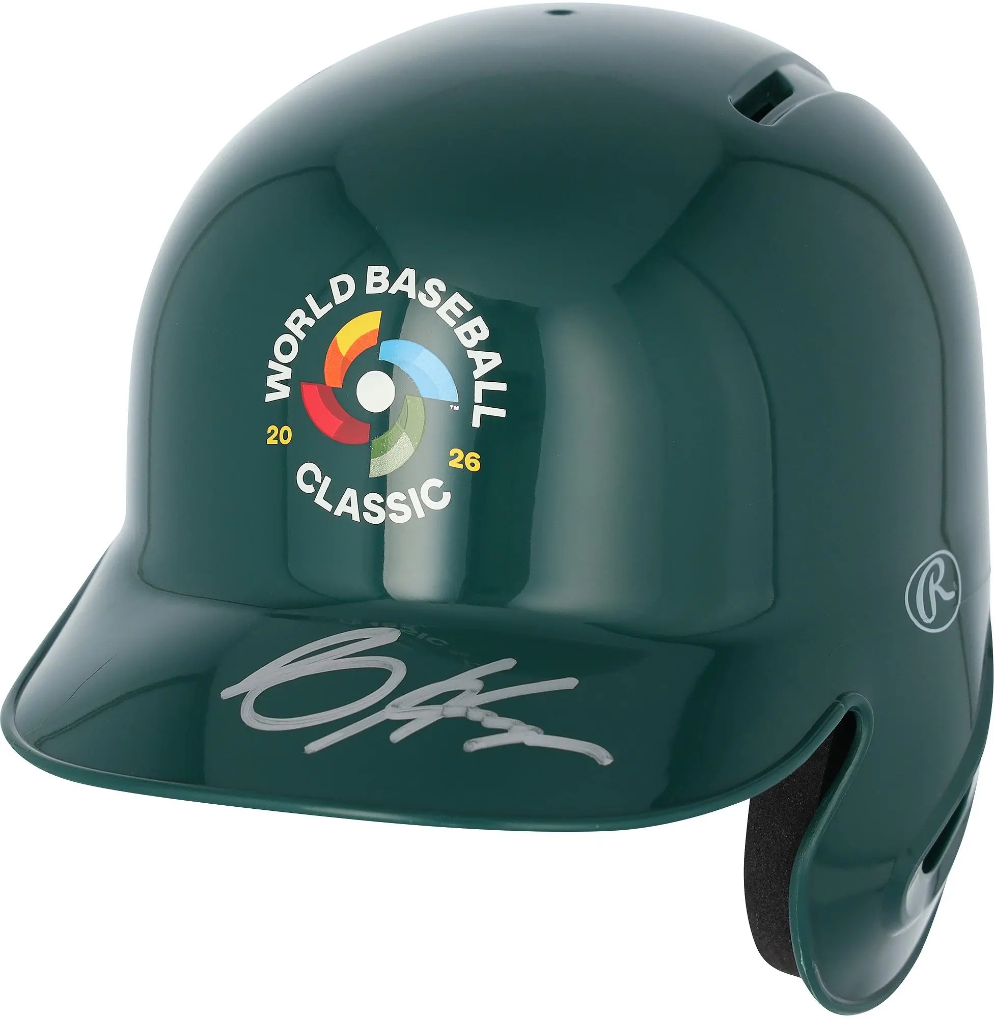 Bryce Harper USA Baseball 2026 World Baseball Classic Autographed Green Mini Batting Helmet - Fanatics Authentic Certified