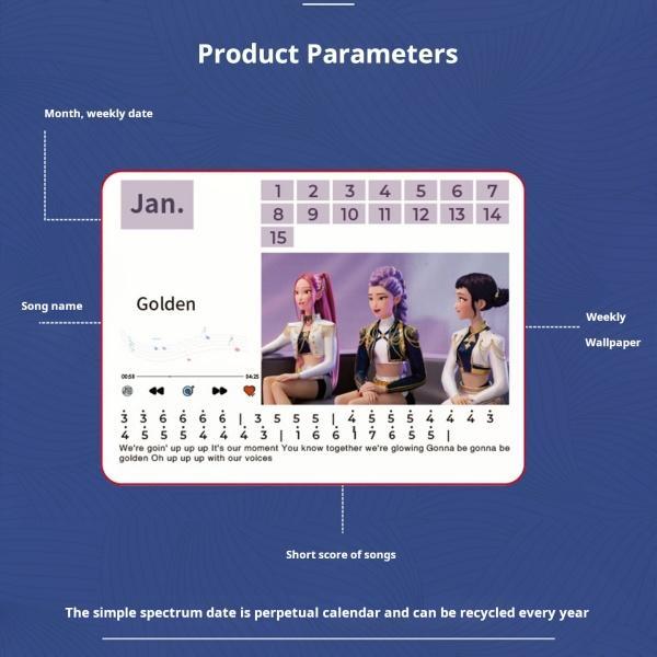 Bluetooth Hand-Cranked Mini Piano Calendar with Speaker – Playable Desktop Music Decor, Creative Gift for Birthdays/Weddings/Christmas Bluetooth Hand-Cranked Mini Piano Calendar with Speaker – Playable Desktop Music Decor, Creative Gift for Birthdays/Weddings/Christmas