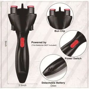 Automatic Electric Hair Braiding Tool Quick Braiding Machine for Children Girls Princess Hairstyle Time-Saving and Effort-Saving Women's Automatic Curling Iron Braiding Tool