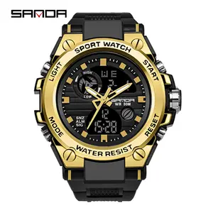 Men's Dual Display Outdoor Sports Watch, Waterproof Luminous with Alarm, Stopwatch, Calendar for Daily and Active Use tiktokshopspringglowup