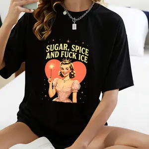 Sugar Spice and F*ck ICE Shirt, Vintage Protest Tee, Anti ICE T-Shirt, Anti Trump Shirt, Pro Immigration Shirt, Abolish ICE