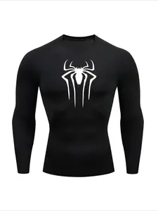 Sun Protection Sports Second Skin Running T-shirt Men's Fitness Rashgarda MMA Long Sleeves Compression Shirt Workout Clothing