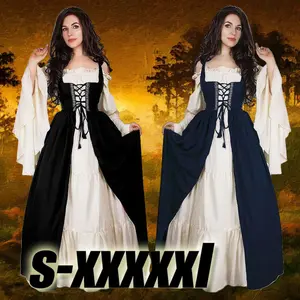 2026 New Palace Retro Strap Two Piece Set Lolita One Collar Large Pendant Dress Role Stage