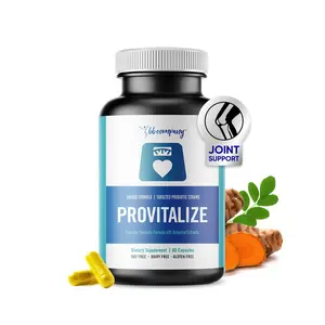 BB Company Provitalize Probiotics for Women Digestive Health Menopause Joint Support Turmeric Curcumin Moringa 60 Ct