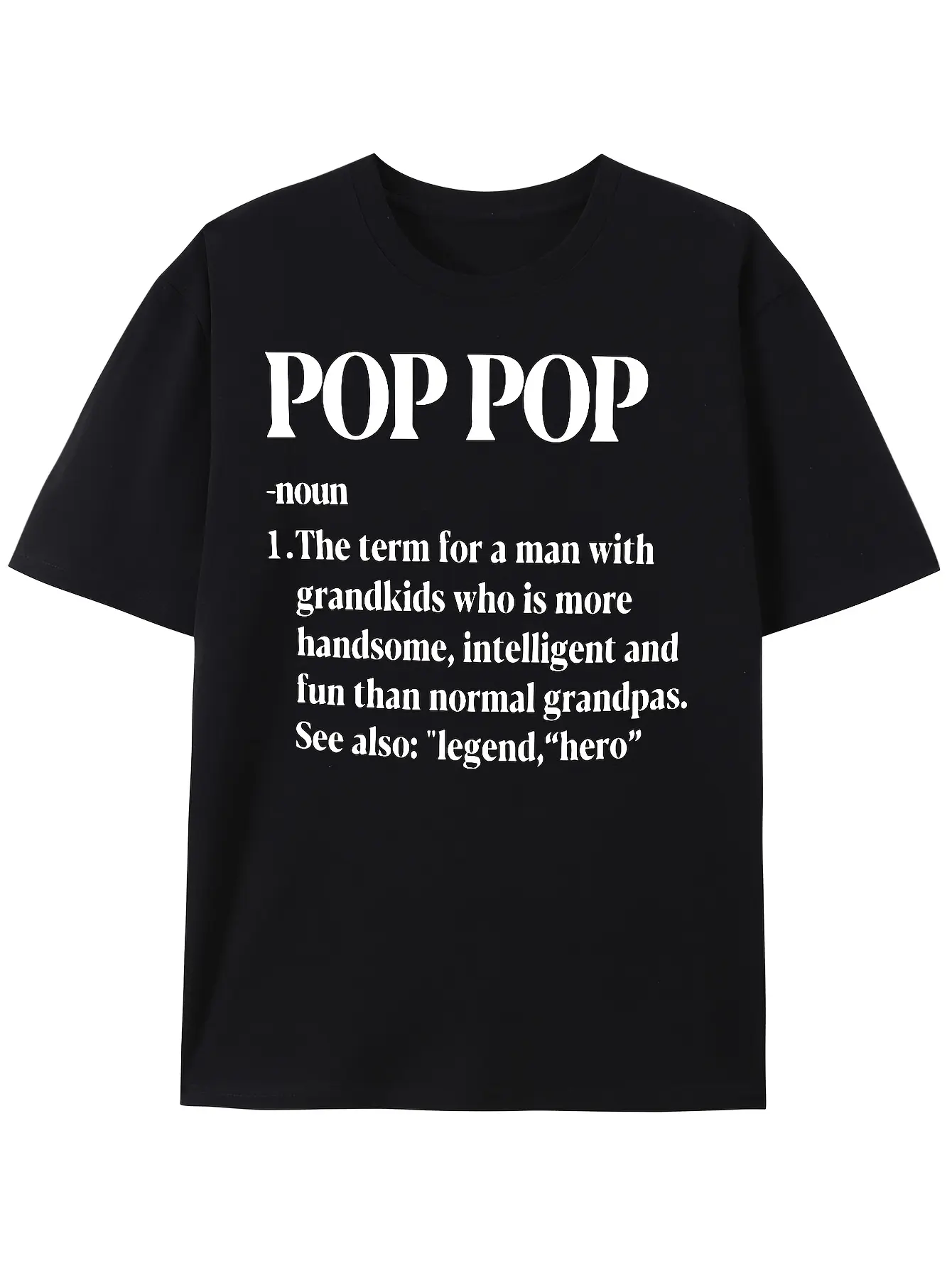 Tees for Men Funny 'Pop Pop' Grandpa Nickname Prin