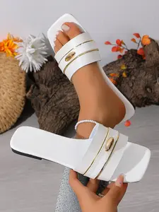 Women's Fashion Slip-On Flat Sandals Footwear