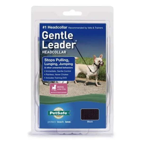 PetSafe Gentle Leader Headcollar, Quick-Release Design, Nylon Straps, Multi-Size Option, Reduced Pulling for Large & XL Dogs