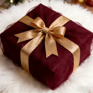 2-pack, burgundy party decorative mesh, suitable for various event and holiday party decorations, wedding venue setup, banquet table runners, stage backdrops, gift wrapping, perfect for Valentine's Day/Easter.