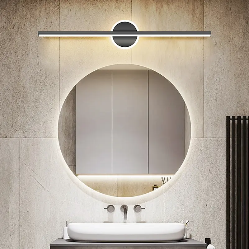 Modern LED Wall Light, Wall Lighting, Simple Gold Line Design, Wired Installation, Led Lighted for Bathroom Mirror Hallway Living Room Bedroom Vanity