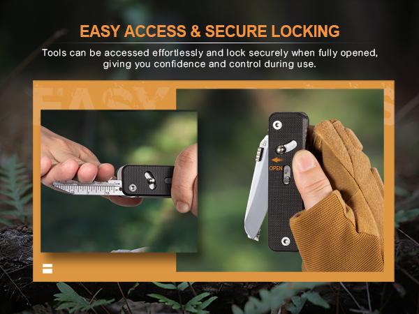 ROXON Flex Companion (S503G) - Modular Multitool with D2 Steel Knife & Interchangeable Blades - DIY EDC Gear