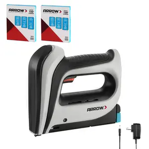#fathersdaygift Arrow Cordless Staple Gun Kit, Electric Stapler with 3750 Pieces T50 1/4", 3/8", 1/2" Staples, for Upholstery Professional and DIY Projects, T50DCD