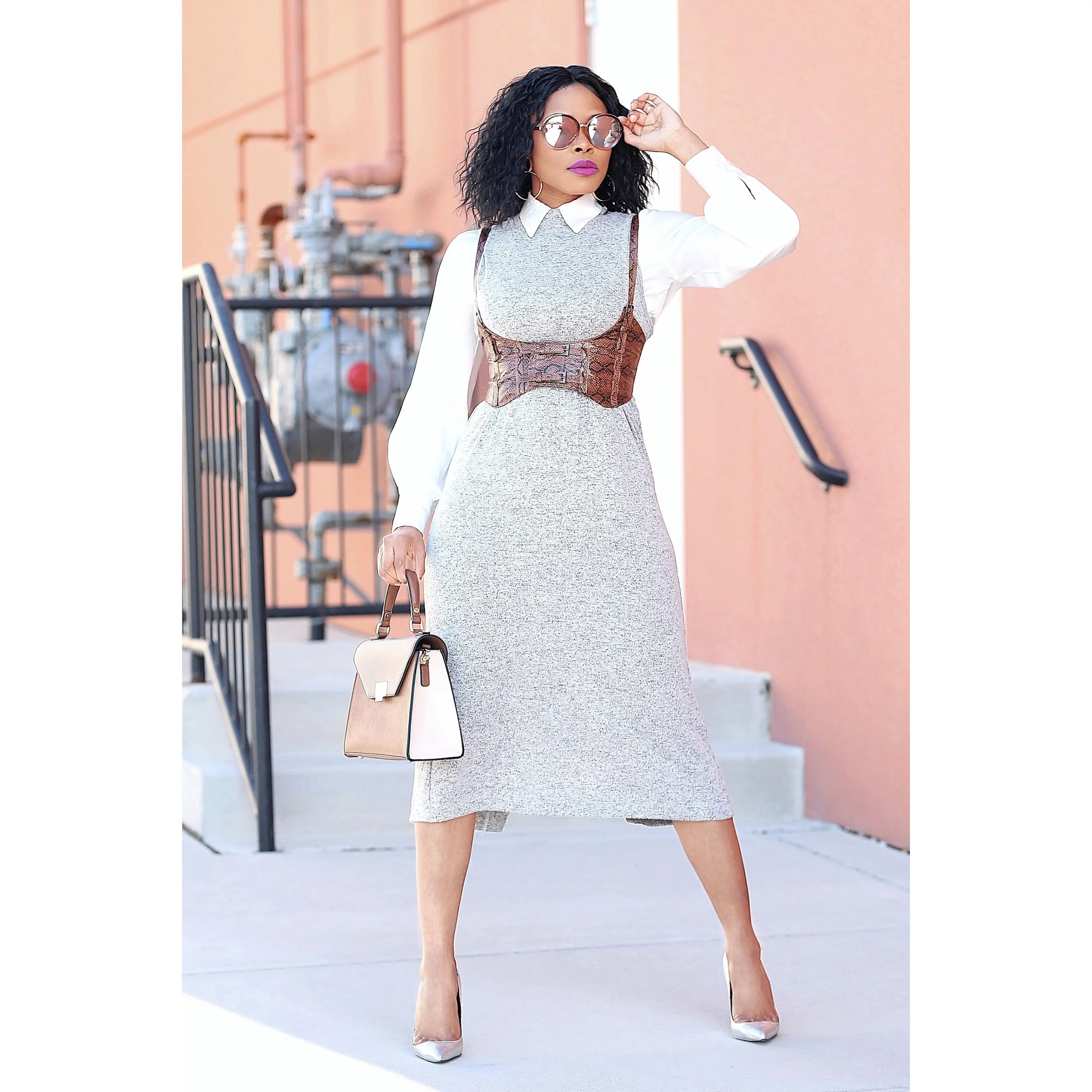 knotted sweater dress ASTR the Label Arwyn in Charcoal youll find the suitable dress for any occasion. Gray Knitted Sweater Dress -