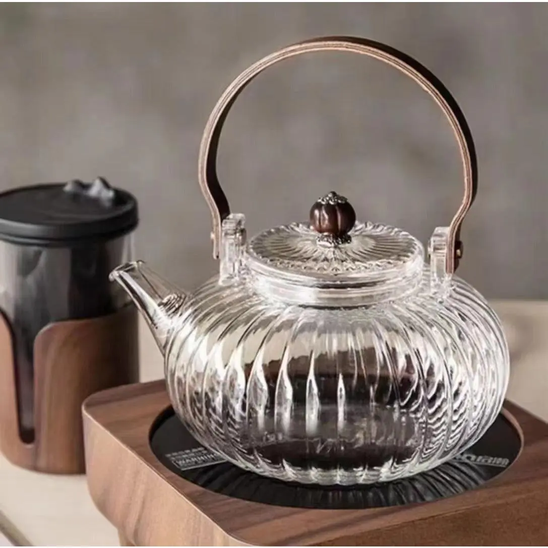 Pumkin Glass Teapot Pumkin Glass Teapot