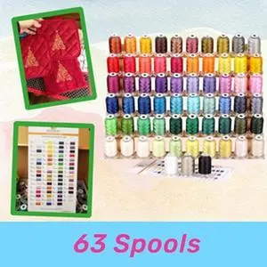 New brothread Multiple Brother Colors Polyester Embroidery Machine Thread Kit 500M (550Y) each Spool for Brother Babylock Janome Singer Pfaff Husqvarna Bernina Embroidery and Sewing Machines Suitable  Mercerized Multi-Purpose Cotton Threads