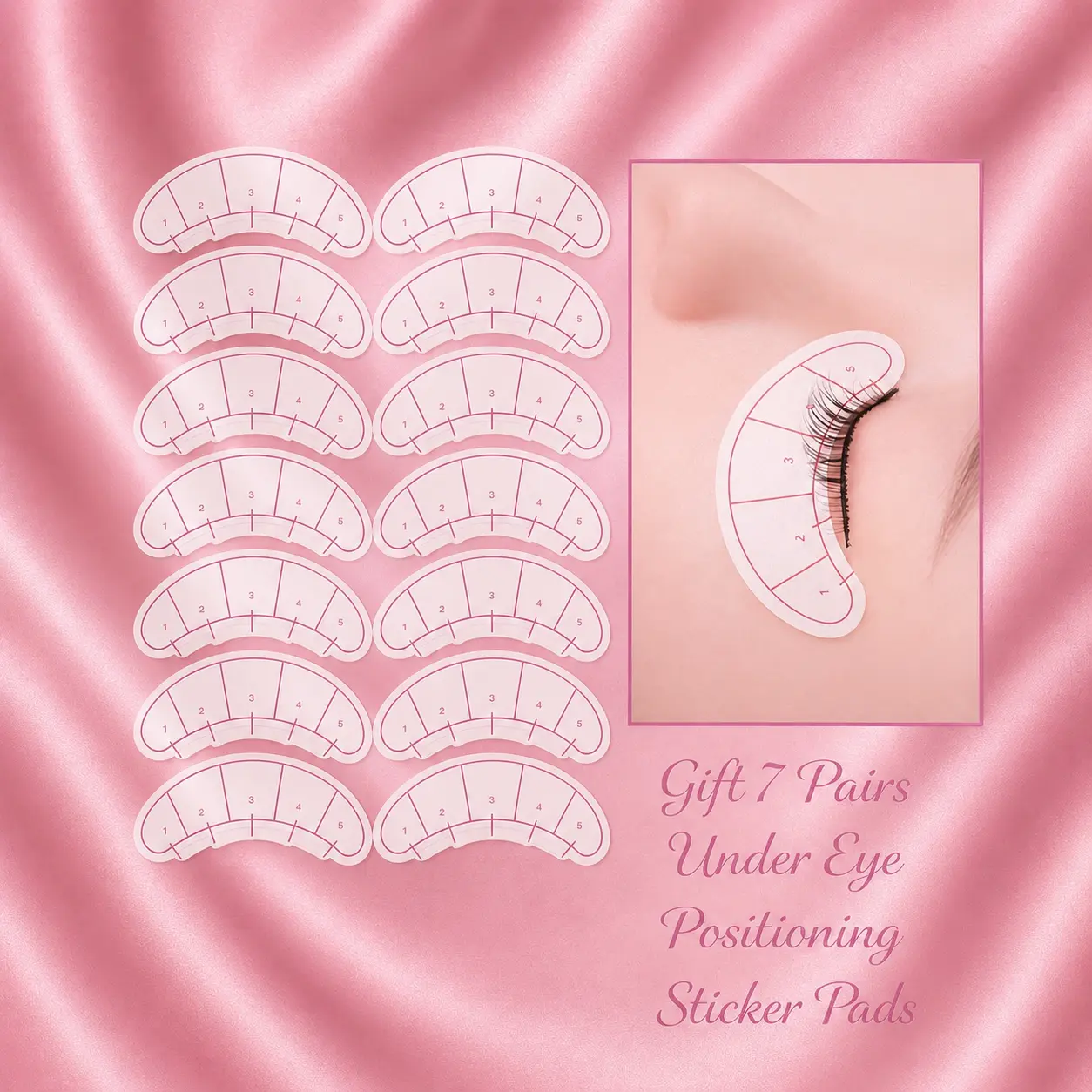 Under-Eye Lash Mapping Stickers