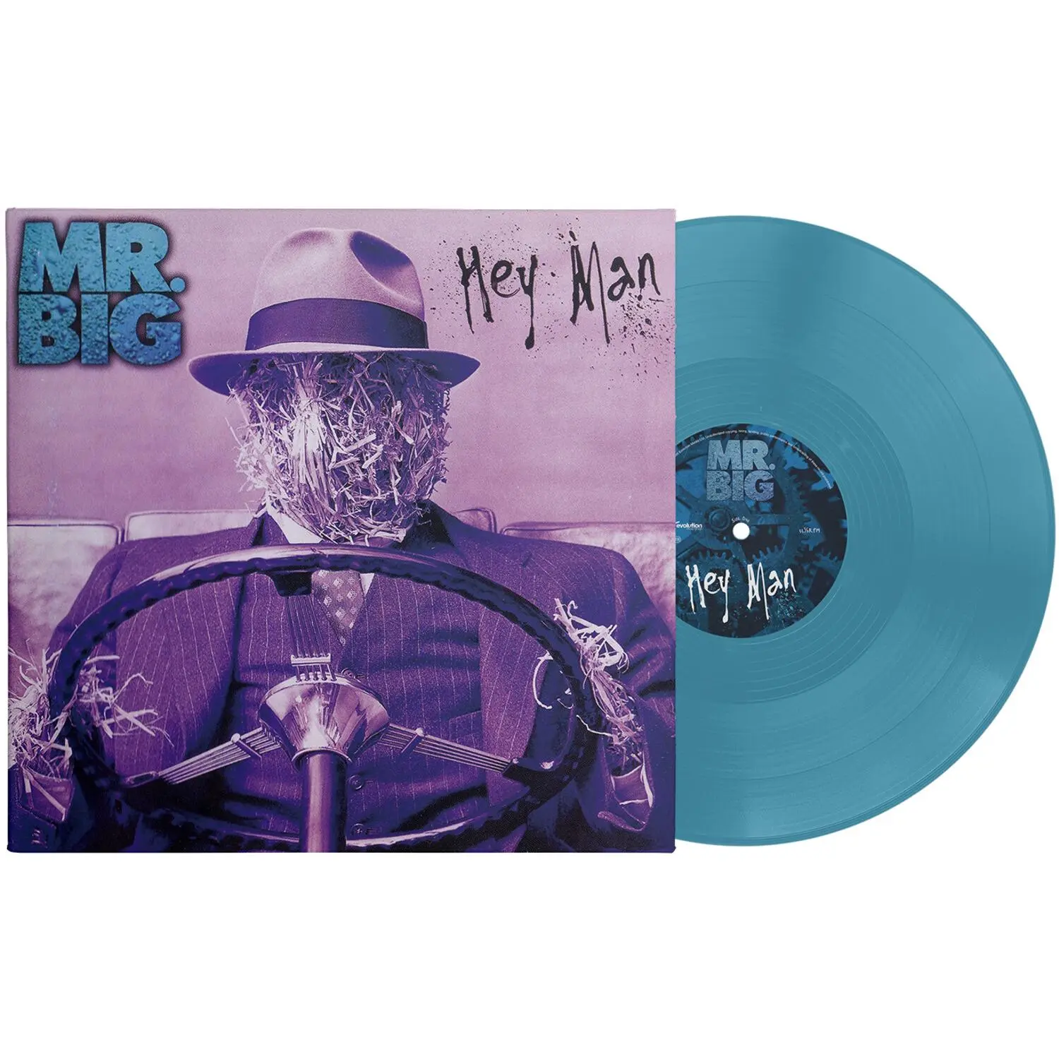 Mr. Big - Hey Man (30 Anniversary Edition) 180g One-step Pressing Deep Cyan LP  [VINYL RECORD - LP] Colored Vinyl, Cyan , Ltd Ed, Reissue