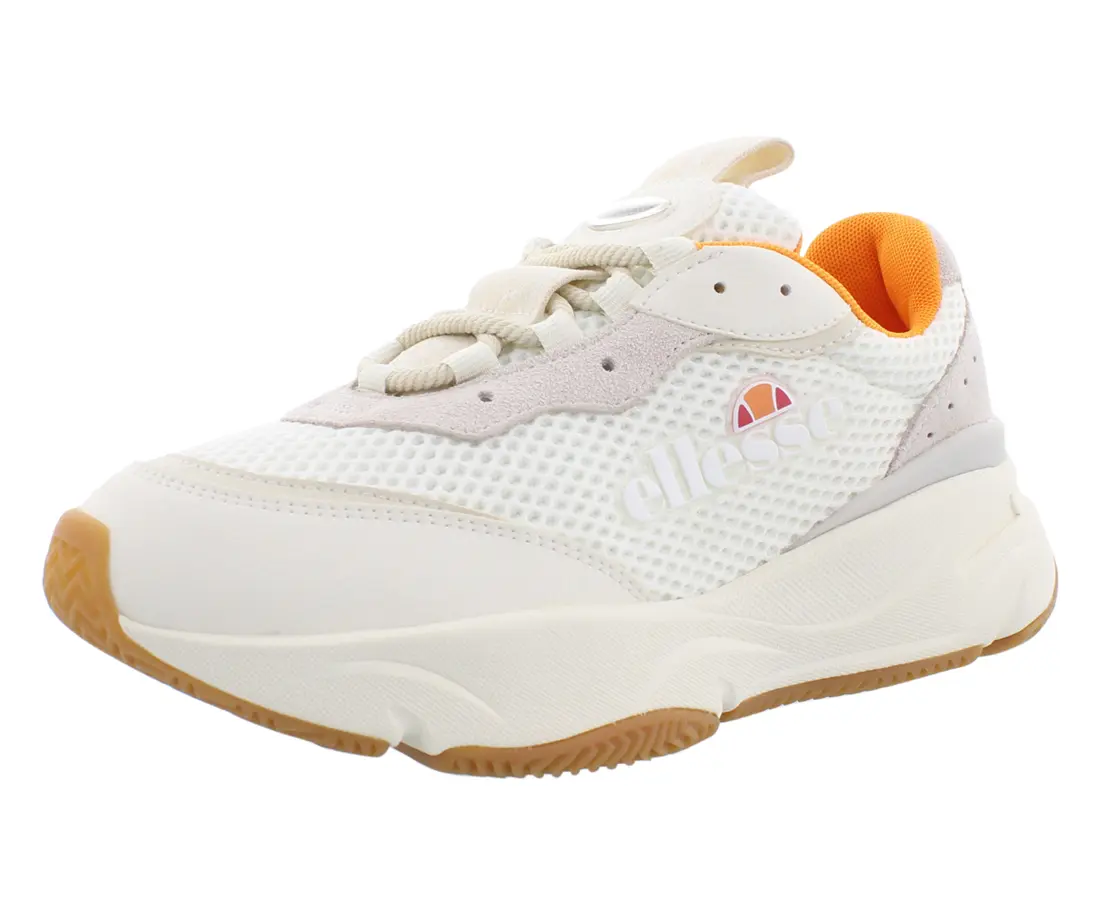 Ellesse Massello Women's Chunky Sole Lace-up Athletic Sneakers, Text Logo Detail, Casual Wear Sports Shoes