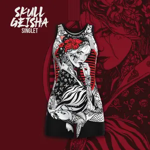 Skull Geisha Signature Singlet | Funk Fighter Technology - Girls and Women