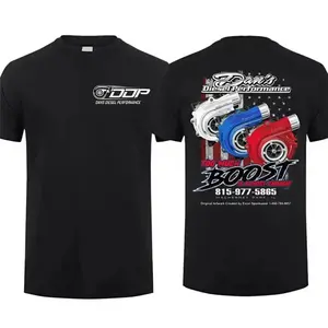 Dan’s Diesel Performance T-Shirt, American Flag Boost Turbo Graphic Tee for Diesel Mechanics & Tuners, Custom DDP Turbocharged Power Shirt for Truck Lovers